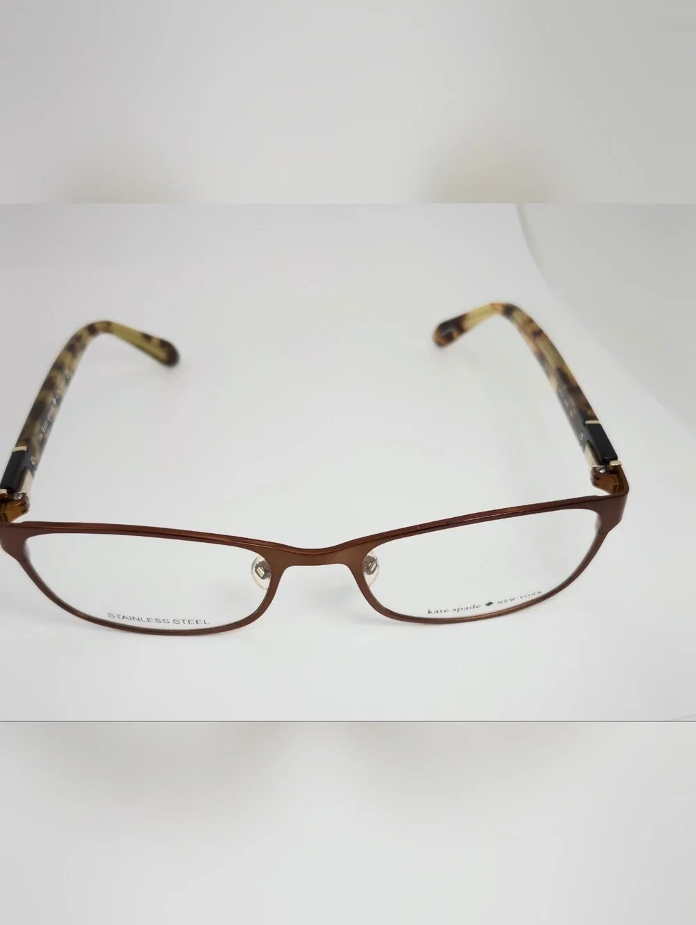 Kate Spade New York. Brown Copper  Stainless Steel Eyeglass Frames.